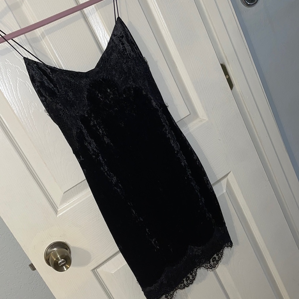 Black Suede/Lace Guess Dress